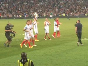 Lap of honour for the boys!